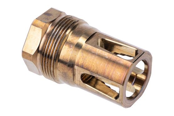 1/2x28 heat-treated flash-hider and HUB compatible mount.
